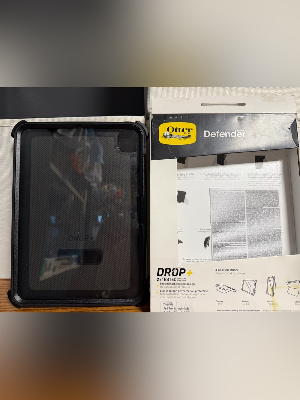 NWT OtterBox Defender Series iPad Pro 11" (M5 / M4) Rugged Case Black